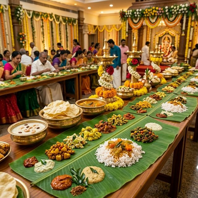 Grand wedding catering buffet setup Salem